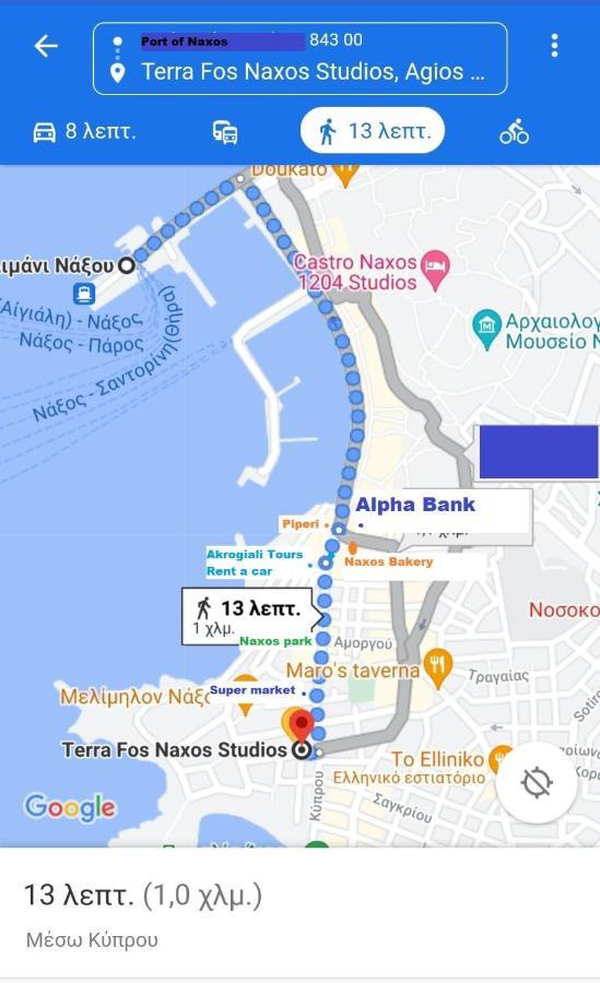 Terra Fos Naxos Studios Naxos City Екстериор снимка